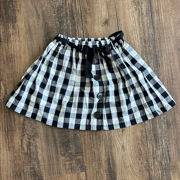 Kate Spade Black and White Plaid Mini Skirt (READ) - Picture 1 of 6